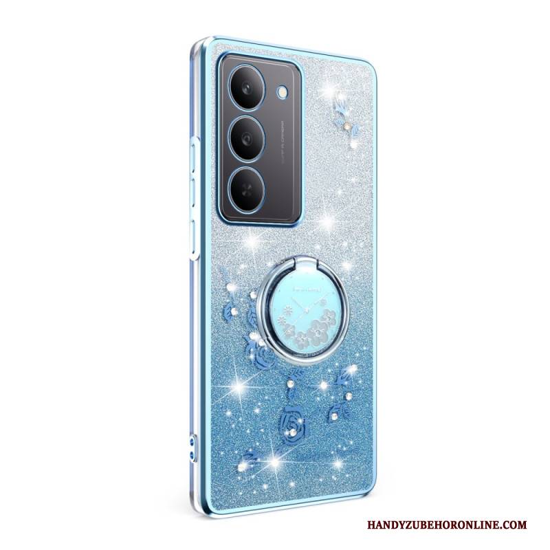 Hülle Realme 14x 5g Kadem Blumen- Und Strass-ringhalter