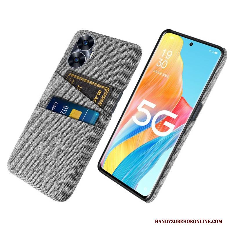 Hülle Realme C55 Handyhülle Kartenhalter Aus Zwei Stoffen