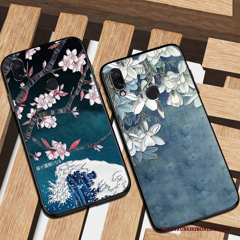 Hülle Redmi 7 Weiche Blau Neu, Case Redmi 7 Taschen Trendmarke Anti-sturz