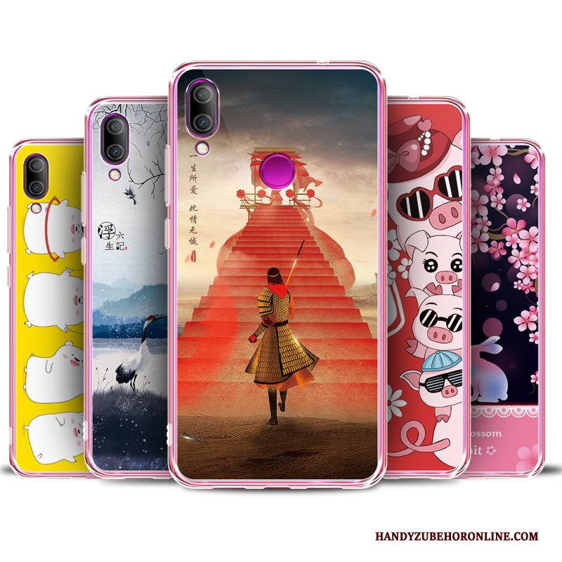Hülle Redmi 7 Weiche Nette Netto Rot, Case Redmi 7 Karikatur Persönlichkeit Trend