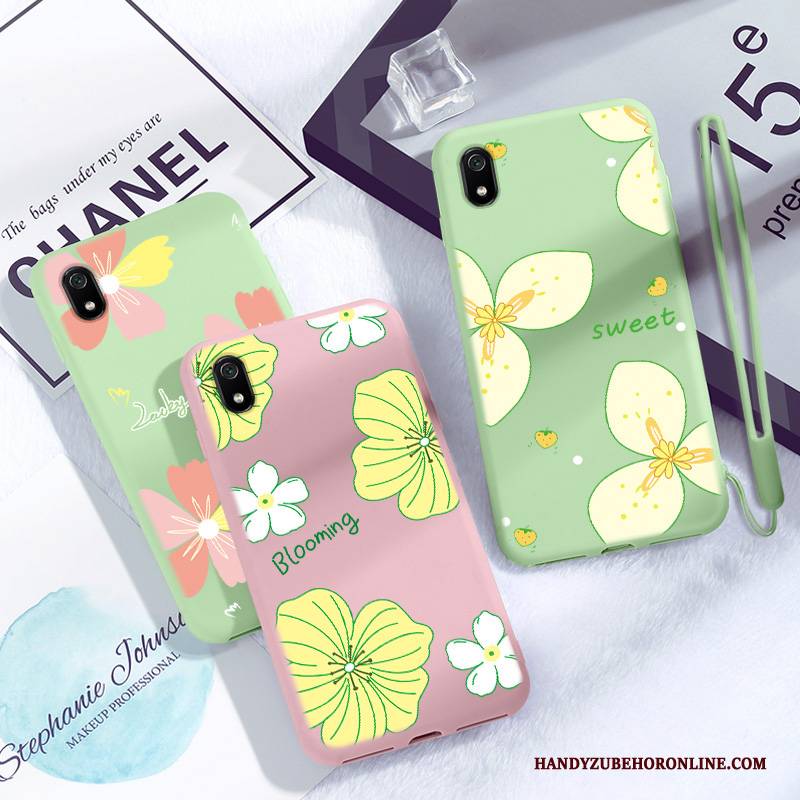 Hülle Redmi 7a Taschen Persönlichkeit Rosa, Case Redmi 7a Schutz Rot Trend