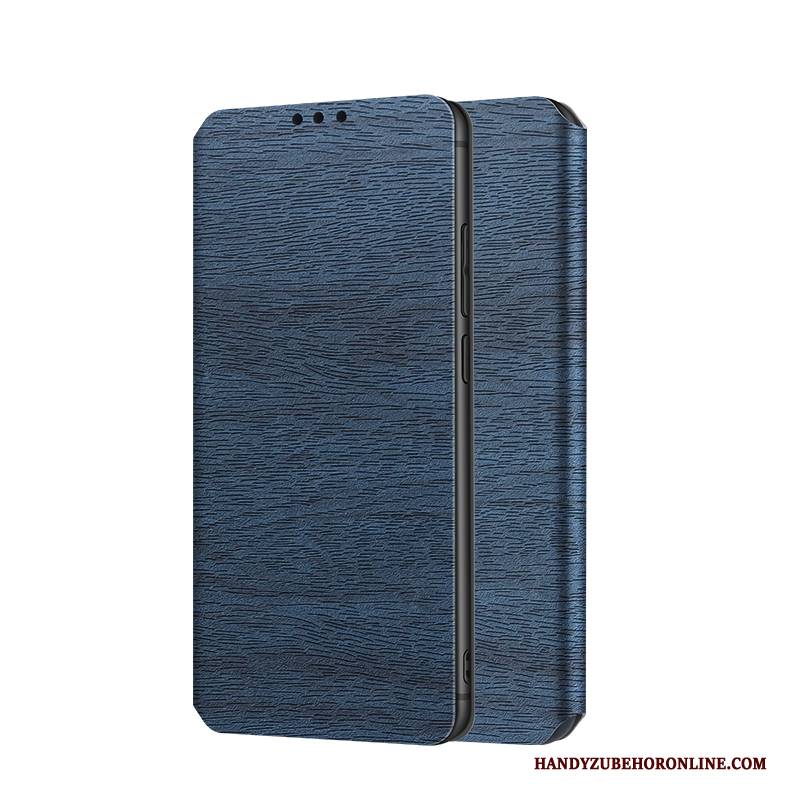 Hülle Redmi 8 Lederhülle Rot Blau, Case Redmi 8 Folio