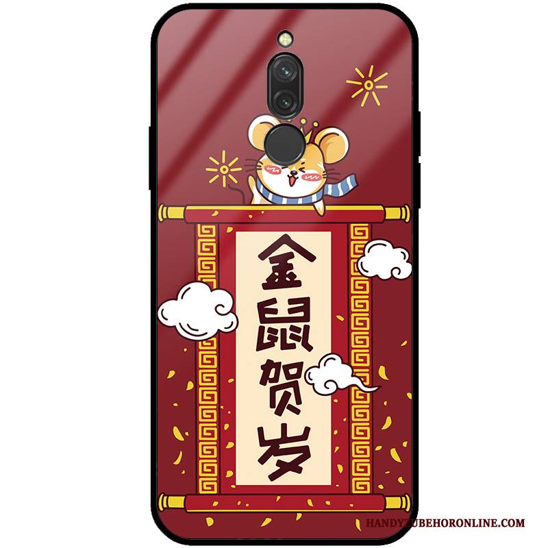Hülle Redmi 8 Schutz Wind Netto Rot, Case Redmi 8 Silikon Trend Ratte