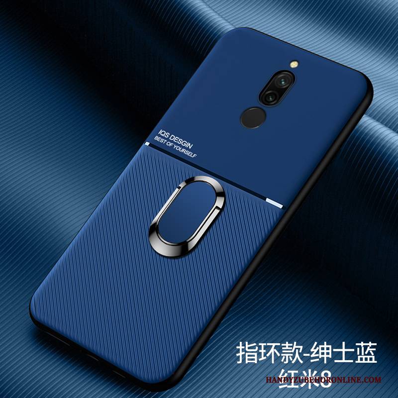 Hülle Redmi 8 Taschen Blau Handyhüllen, Case Redmi 8 Silikon Schlank Anti-sturz