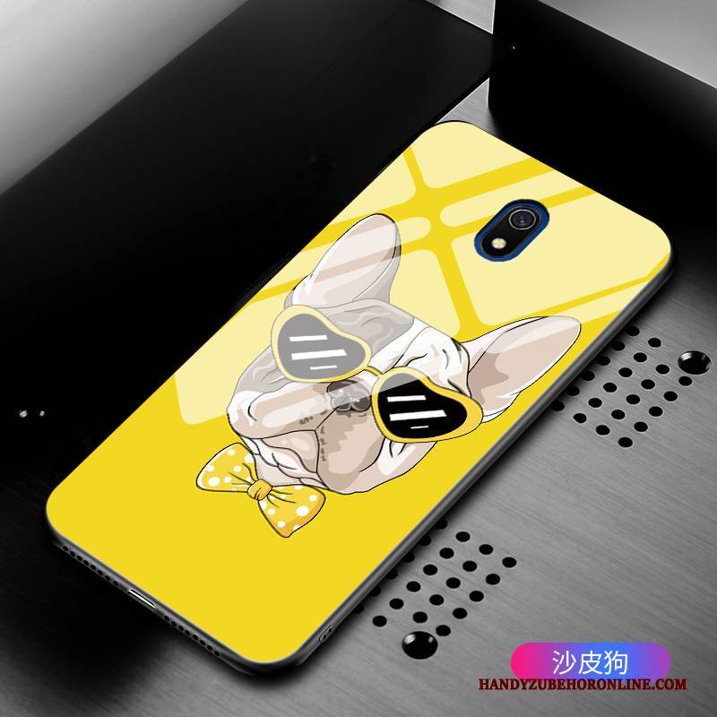 Hülle Redmi 8a Kreativ Rot Gelb, Case Redmi 8a Mode Persönlichkeit Schwer