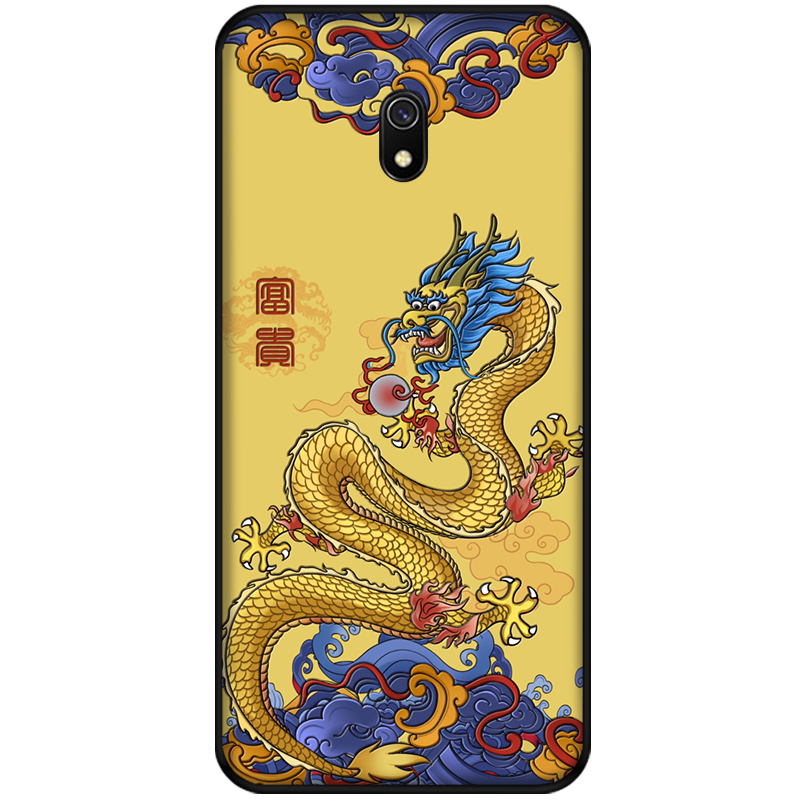 Hülle Redmi 8a Schutz Handyhüllen Rot, Case Redmi 8a Retro Trend Chinesische Art