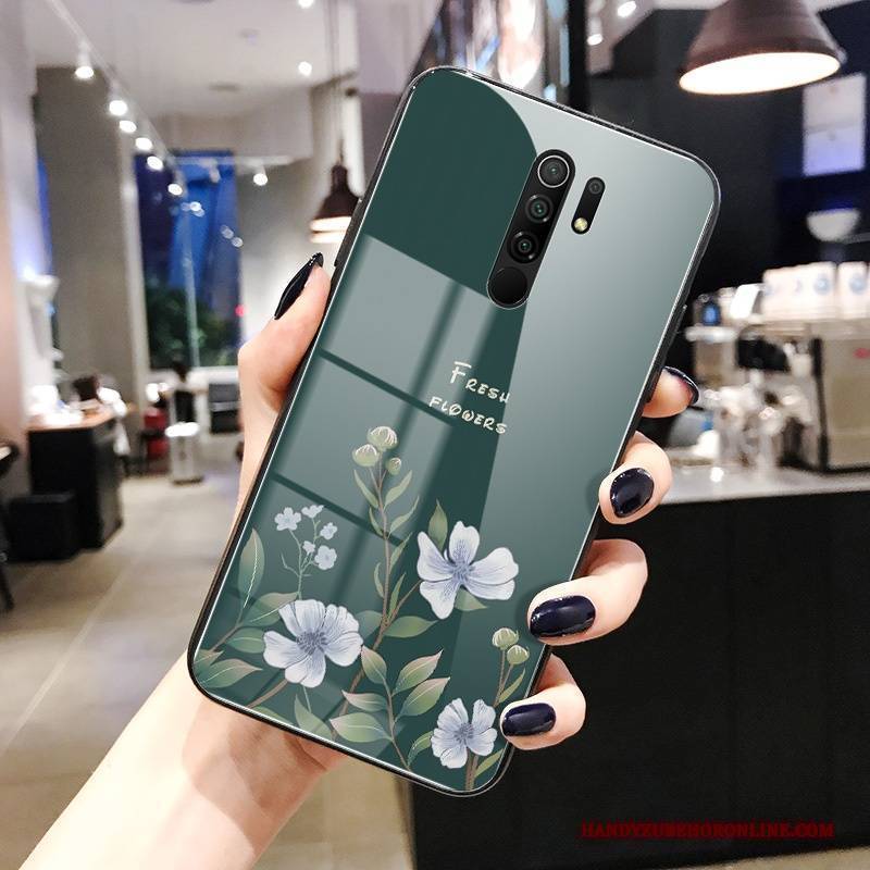 Hülle Redmi 9 Retro Glas Mini, Case Redmi 9 Silikon Spiegel Neu