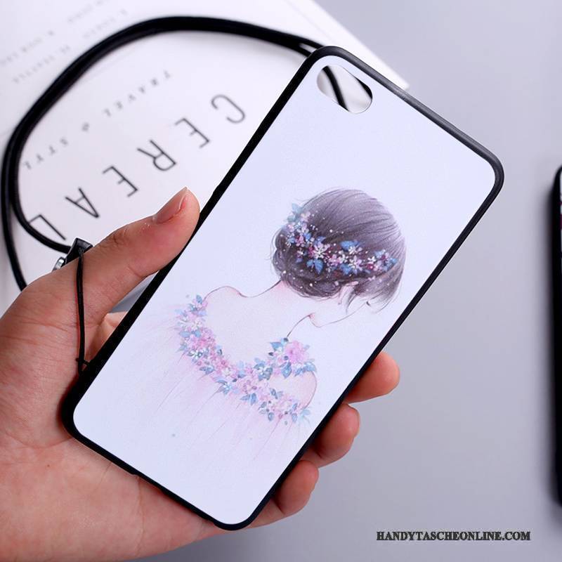 Hülle Redmi Note 5a Schutz Rot Handyhüllen, Case Redmi Note 5a Karikatur Weiß