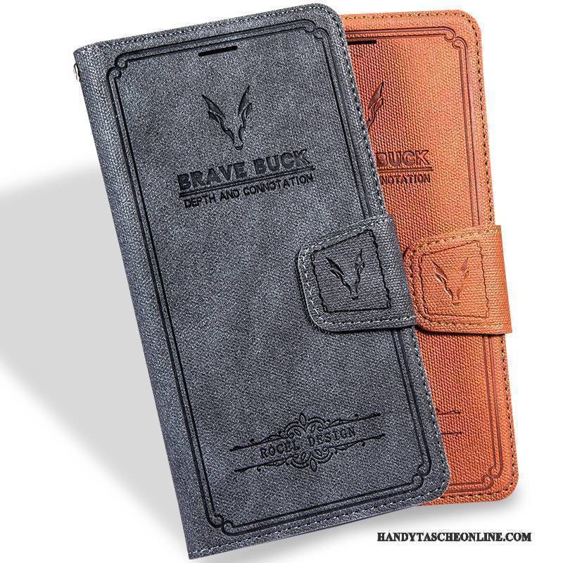 Hülle Redmi Note 5a Taschen Rot Handyhüllen, Case Redmi Note 5a Folio Anti-sturz Dunkel