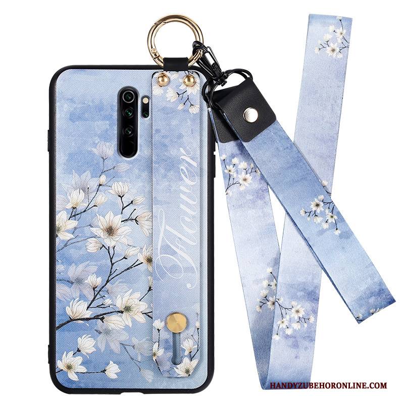 Hülle Redmi Note 8 Pro Schutz Rot Hängende Verzierungen, Case Redmi Note 8 Pro Handyhüllen Weiß