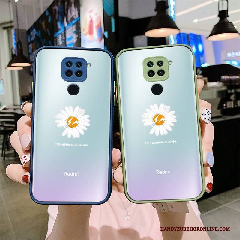 Hülle Redmi Note 9 Taschen Schlank Transparent, Case Redmi Note 9 Karikatur Rot Grün