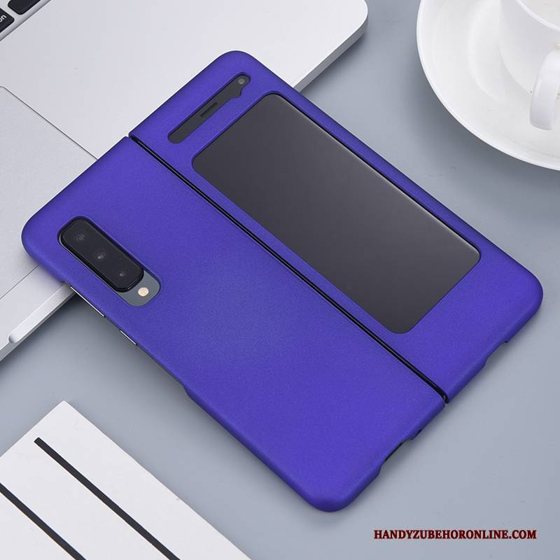 Hülle Samsung Fold Taschen Handyhüllen Nubuck, Case Samsung Fold Business Schwer
