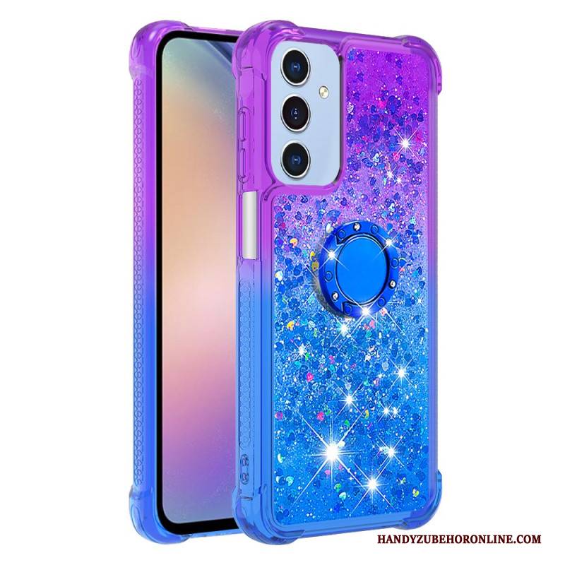 Hülle Samsung Galaxy A17 4g / 5g Glitzer-ringhalter Mit Farbverlauf