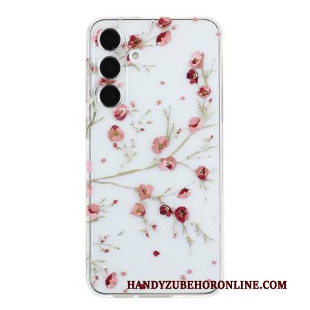 Hülle Samsung Galaxy A17 4g / 5g Handyhülle Rote Blumen