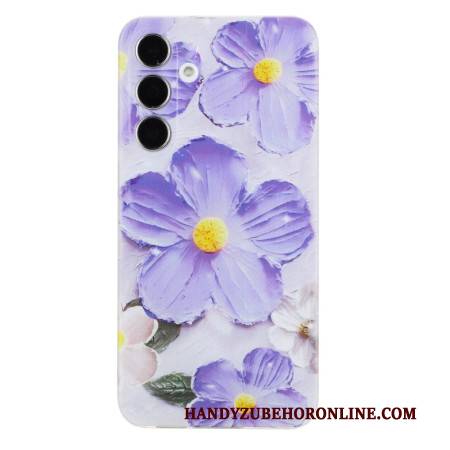Hülle Samsung Galaxy A17 4g / 5g Lila Blumen
