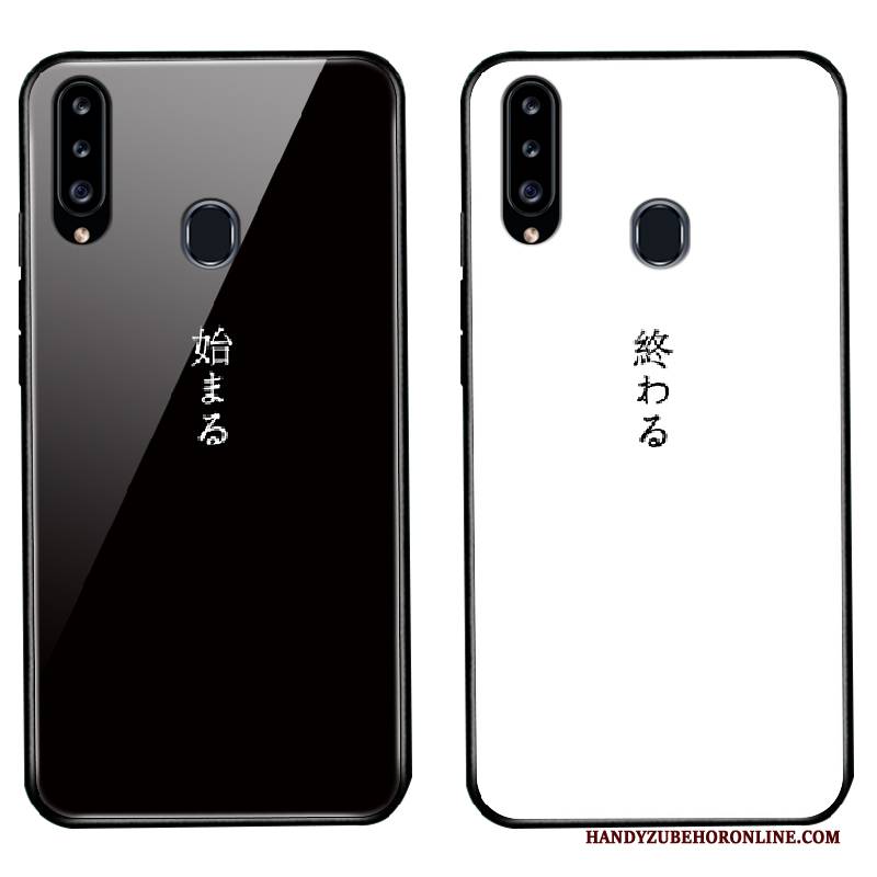 Hülle Samsung Galaxy A20s Schutz Handyhüllen Einfach, Case Samsung Galaxy A20s Taschen Glas Business