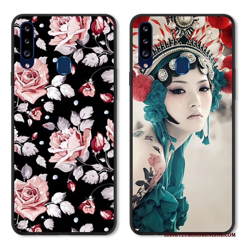 Hülle Samsung Galaxy A20s Weiche Grün Anti-sturz, Case Samsung Galaxy A20s Schutz Einfach Angepasst