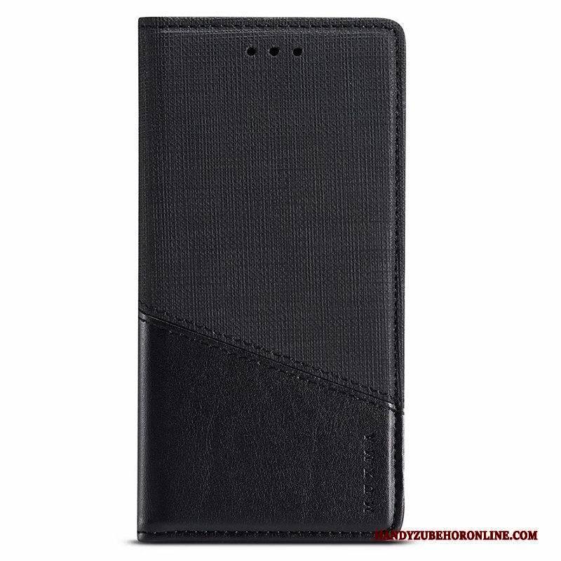 Hülle Samsung Galaxy A21s Schutz Handyhüllen Nähen, Case Samsung Galaxy A21s Taschen Zubehör Schwarz