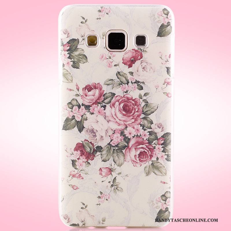 Hülle Samsung Galaxy A3 2015 Gemalt Schwer Rosa, Case Samsung Galaxy A3 2015 Schutz Handyhüllen Nubuck
