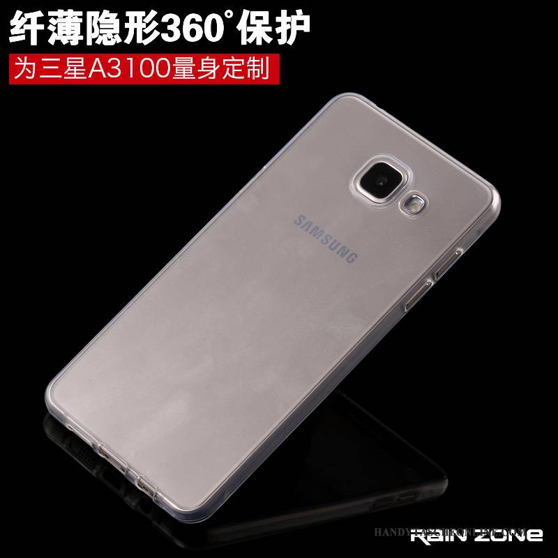 Hülle Samsung Galaxy A3 2016 Schutz Handyhüllen Anti-sturz, Case Samsung Galaxy A3 2016 Weiche Neu Weiß
