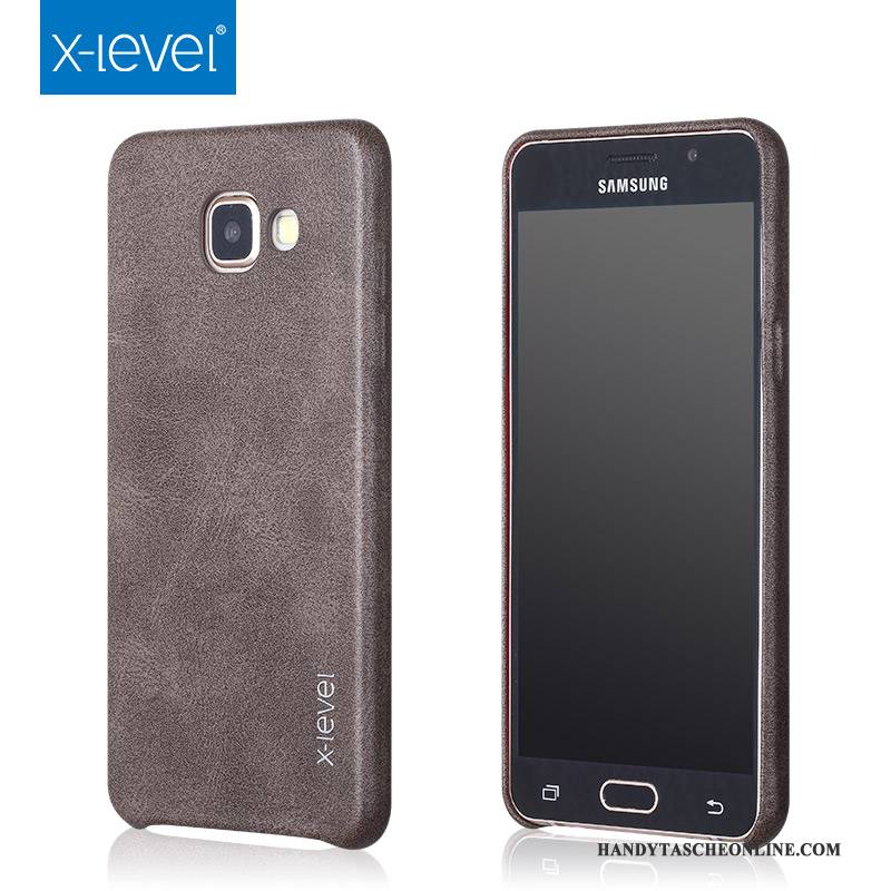 Hülle Samsung Galaxy A3 2017 Lederhülle Business Handyhüllen, Case Samsung Galaxy A3 2017 Schutz Lichtfarbe Anti-sturz