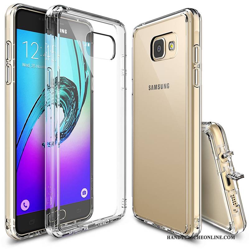 Hülle Samsung Galaxy A3 2017 Silikon Anti-sturz Handyhüllen, Case Samsung Galaxy A3 2017 Schutz Weiß