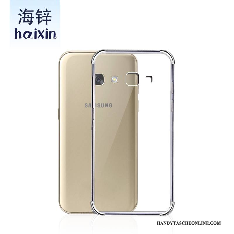 Hülle Samsung Galaxy A3 2017 Taschen Weiß Anti-sturz, Case Samsung Galaxy A3 2017 Silikon Handyhüllen