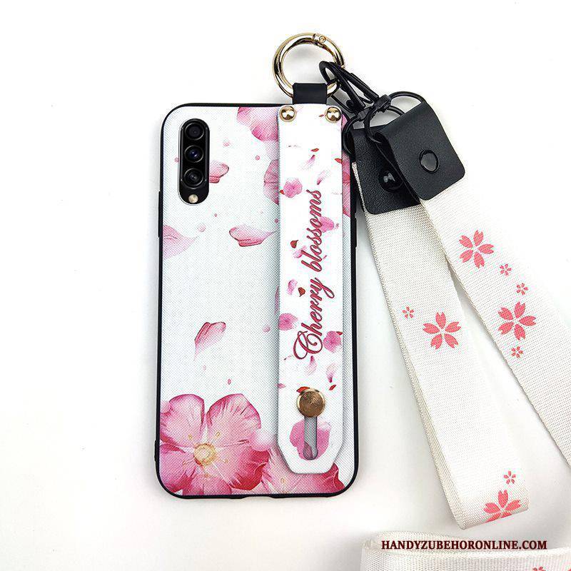 Hülle Samsung Galaxy A30s Schutz Mini Frisch, Case Samsung Galaxy A30s Weiche Weiß Hängende Verzierungen