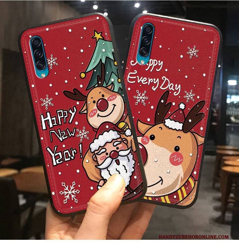 Hülle Samsung Galaxy A30s Weiche Weihnachten Nette, Case Samsung Galaxy A30s Karikatur Original Muster