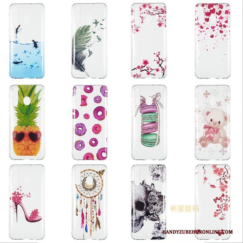 Hülle Samsung Galaxy A40 Weiche Anti-sturz Weiß, Case Samsung Galaxy A40 Taschen