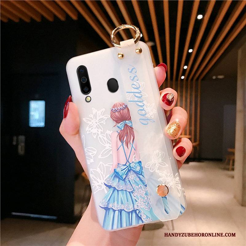 Hülle Samsung Galaxy A40s Schutz Anti-sturz Persönlichkeit, Case Samsung Galaxy A40s Taschen Handyhüllen Blau