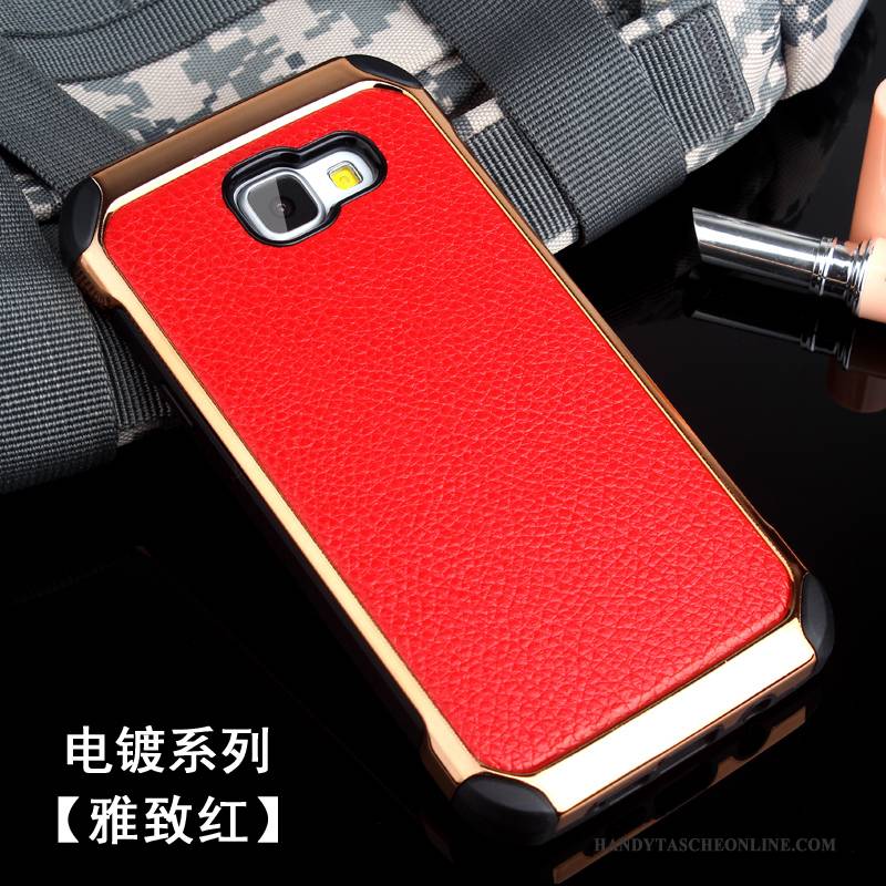 Hülle Samsung Galaxy A5 2016 Silikon Handyhüllen Rot, Case Samsung Galaxy A5 2016 Schutz Anti-sturz Tarnung