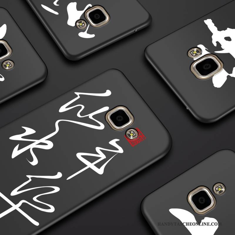 Hülle Samsung Galaxy A5 2016 Taschen Schwarz Handyhüllen, Case Samsung Galaxy A5 2016 Kreativ Persönlichkeit Anti-sturz