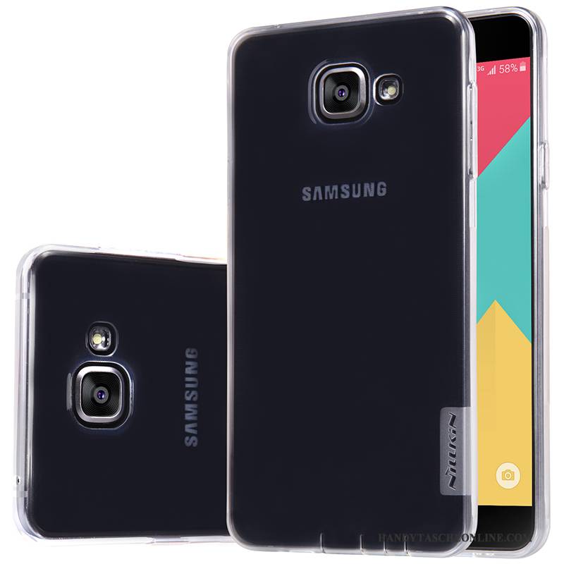 Hülle Samsung Galaxy A5 2016 Weiche Dünne Weiß, Case Samsung Galaxy A5 2016 Silikon Gold Neu