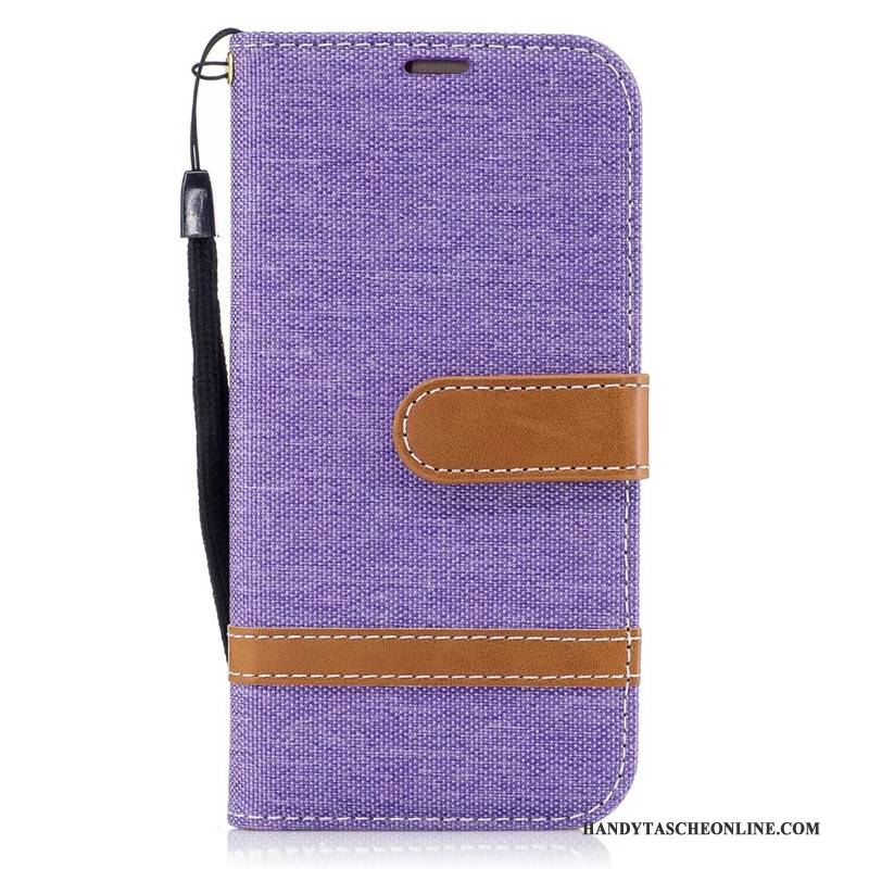 Hülle Samsung Galaxy A5 2017 Geldbörse Denim Lila, Case Samsung Galaxy A5 2017 Schutz