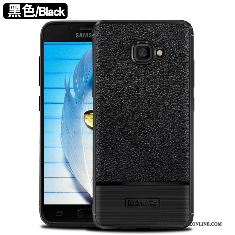 Hülle Samsung Galaxy A5 2017 Taschen Anti-sturz Schwarz, Case Samsung Galaxy A5 2017 Weiche Handyhüllen