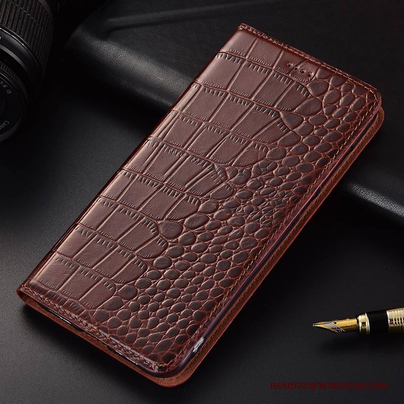 Hülle Samsung Galaxy A50 Lederhülle Handyhüllen Muster, Case Samsung Galaxy A50 Leder Anti-sturz Krokodilmuster