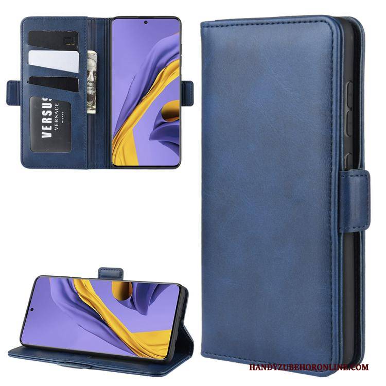 Hülle Samsung Galaxy A51 Halterung Handyhüllen Kuh, Case Samsung Galaxy A51 Taschen Anti-sturz Business
