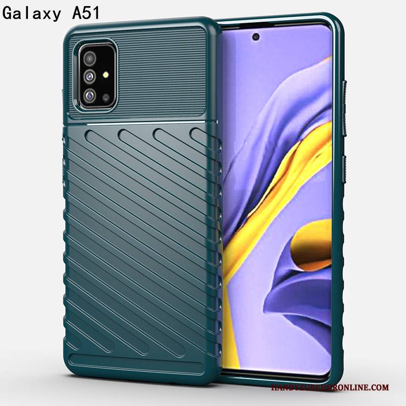 Hülle Samsung Galaxy A51 Taschen Trendmarke High-end, Case Samsung Galaxy A51 Luxus Nubuck Handyhüllen