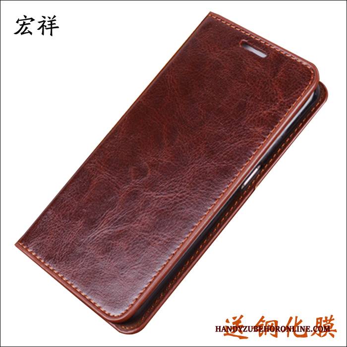 Hülle Samsung Galaxy A6+ Lederhülle Anti-sturz Handyhüllen, Case Samsung Galaxy A6+ Schutz