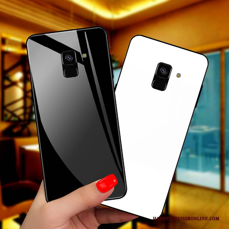 Hülle Samsung Galaxy A6 Schutz Anti-sturz Handyhüllen, Case Samsung Galaxy A6 Karikatur Persönlichkeit Schwarz