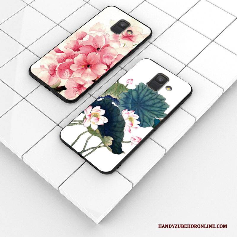 Hülle Samsung Galaxy A6 Taschen Frisch Handyhüllen, Case Samsung Galaxy A6 Schutz Mini Weiß