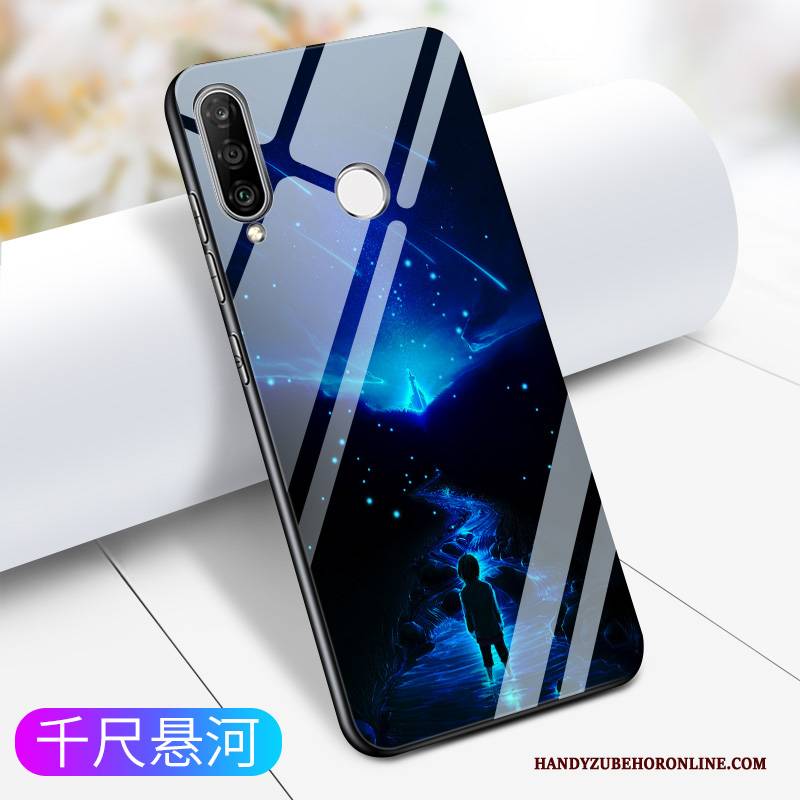 Hülle Samsung Galaxy A60 Schutz Netto Rot Anti-sturz, Case Samsung Galaxy A60 Silikon Blau Persönlichkeit