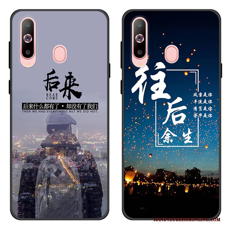 Hülle Samsung Galaxy A60 Weiche Angepasst Handyhüllen, Case Samsung Galaxy A60 Taschen Blau