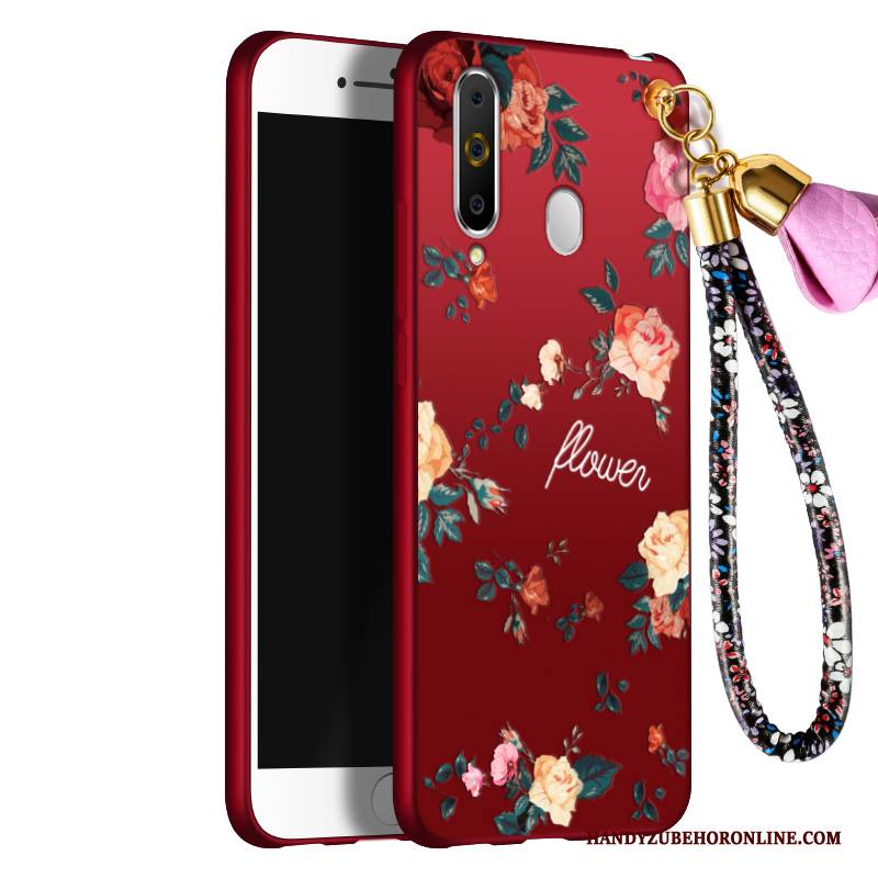 Hülle Samsung Galaxy A60 Weiche Rot Nette, Case Samsung Galaxy A60 Handyhüllen