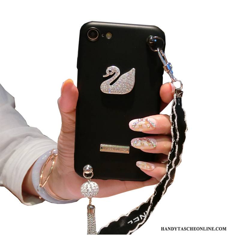 Hülle Samsung Galaxy A7 2015 Kreativ Persönlichkeit Schwarz, Case Samsung Galaxy A7 2015 Luxus Trendmarke Hängende Verzierungen