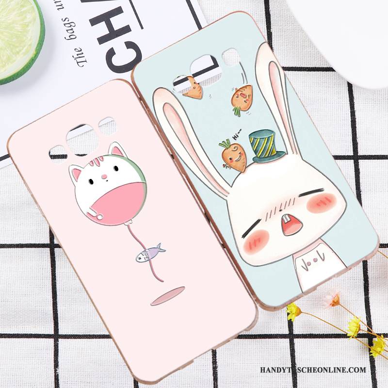 Hülle Samsung Galaxy A7 2015 Silikon Handyhüllen Einfach, Case Samsung Galaxy A7 2015 Taschen Blau Persönlichkeit