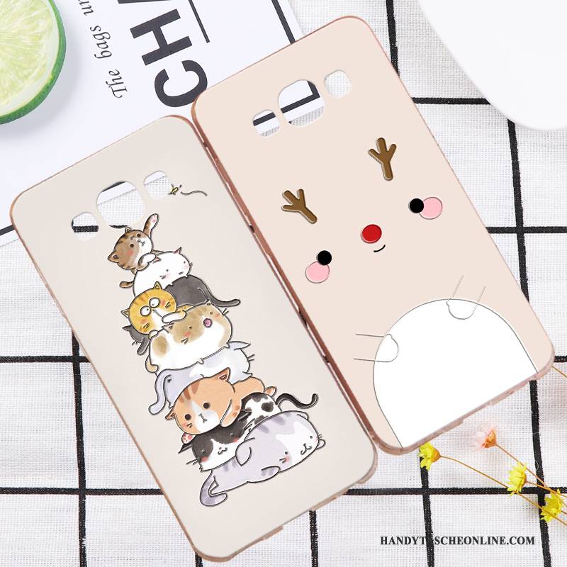 Hülle Samsung Galaxy A7 2016 Silikon Persönlichkeit Khaki, Case Samsung Galaxy A7 2016 Taschen Einfach Handyhüllen