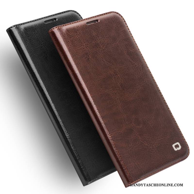 Hülle Samsung Galaxy A7 2016 Taschen Braun Anti-sturz, Case Samsung Galaxy A7 2016 Lederhülle Handyhüllen