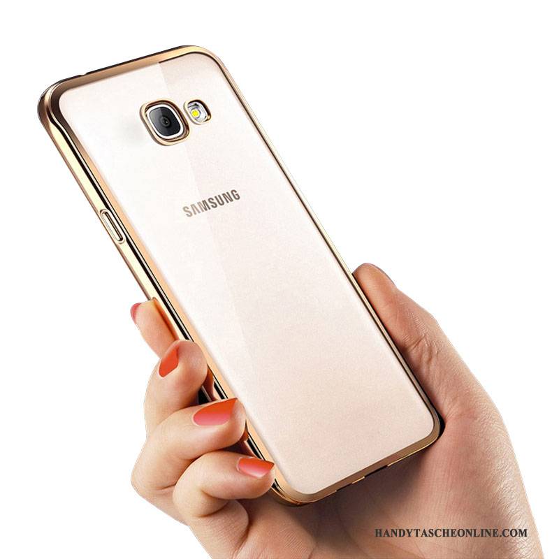 Hülle Samsung Galaxy A7 2016 Weiche Handyhüllen Gold, Case Samsung Galaxy A7 2016 Silikon